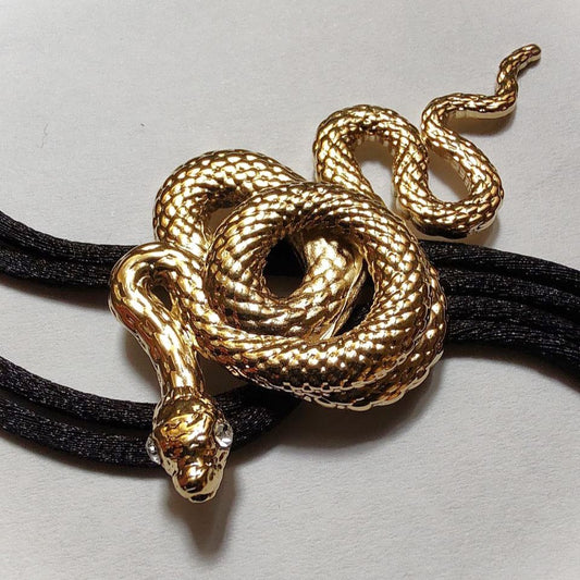 Snake Bolo Tie Gold